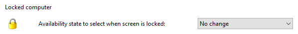 Activities locked computer option