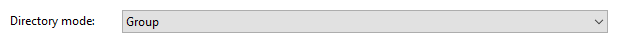 Telephony directory mode options